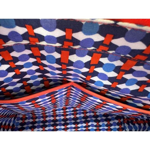 Vera Bradley VEGAN Leather Orange/Coral Satchel Exterior Pocket & FREE GIFT 🎁 - Picture 9 of 12